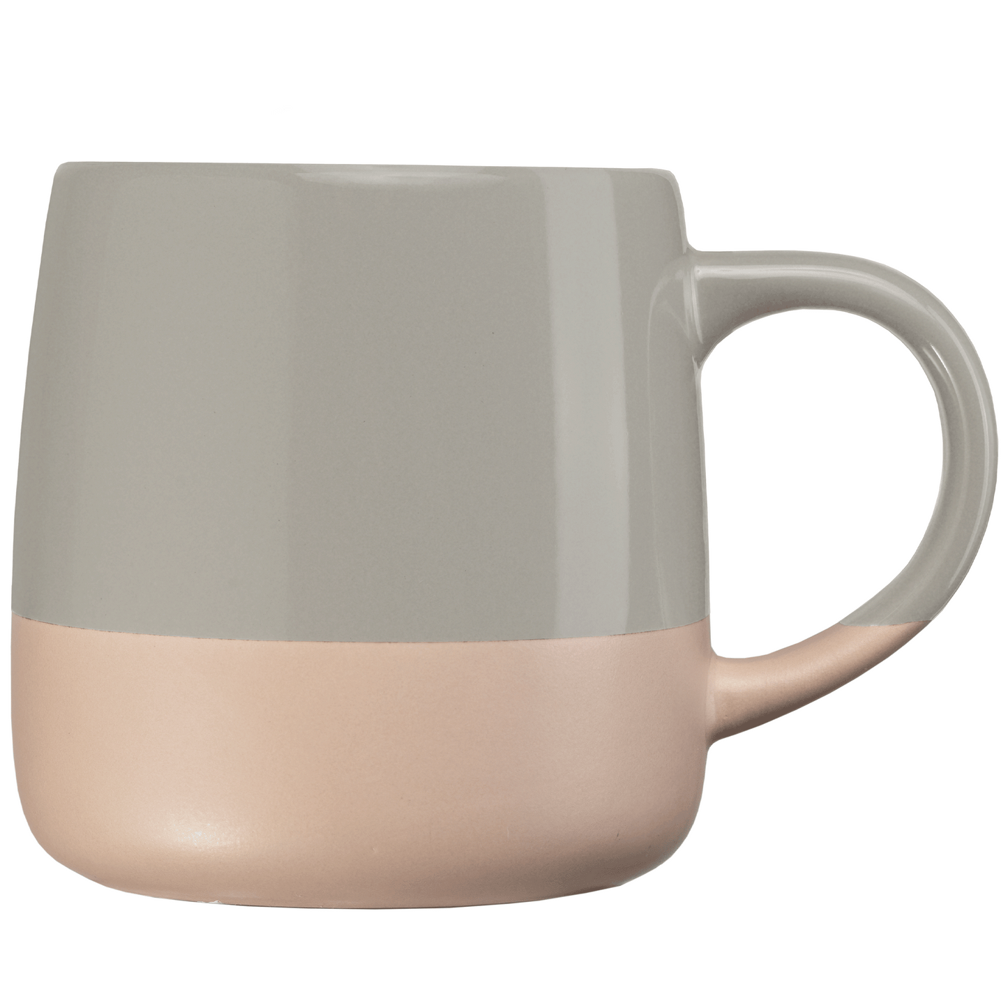 Atlas Ceramic Colour Block Mug promotional mug in gray printed with your company logo