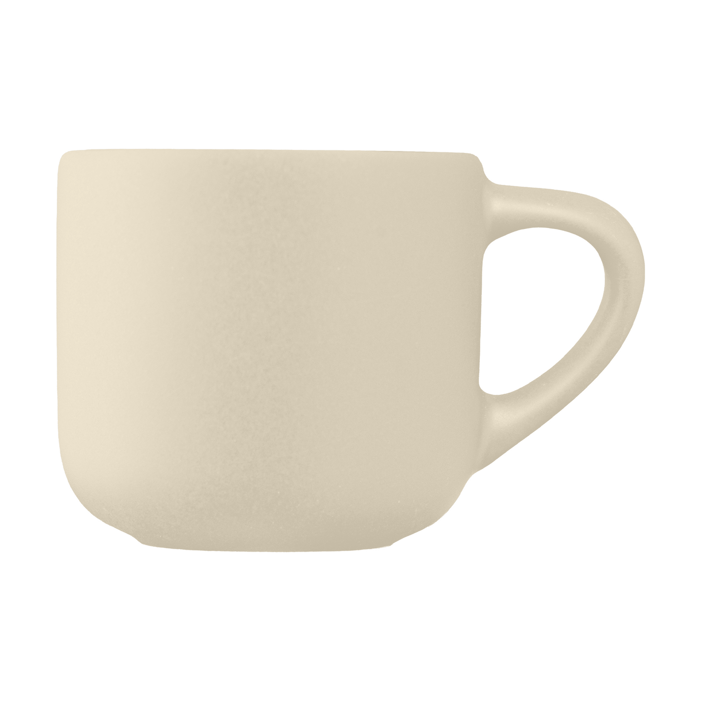 Alba Ceramic Matte Finish Espresso Mug promotional mug in cream printed with your company logo