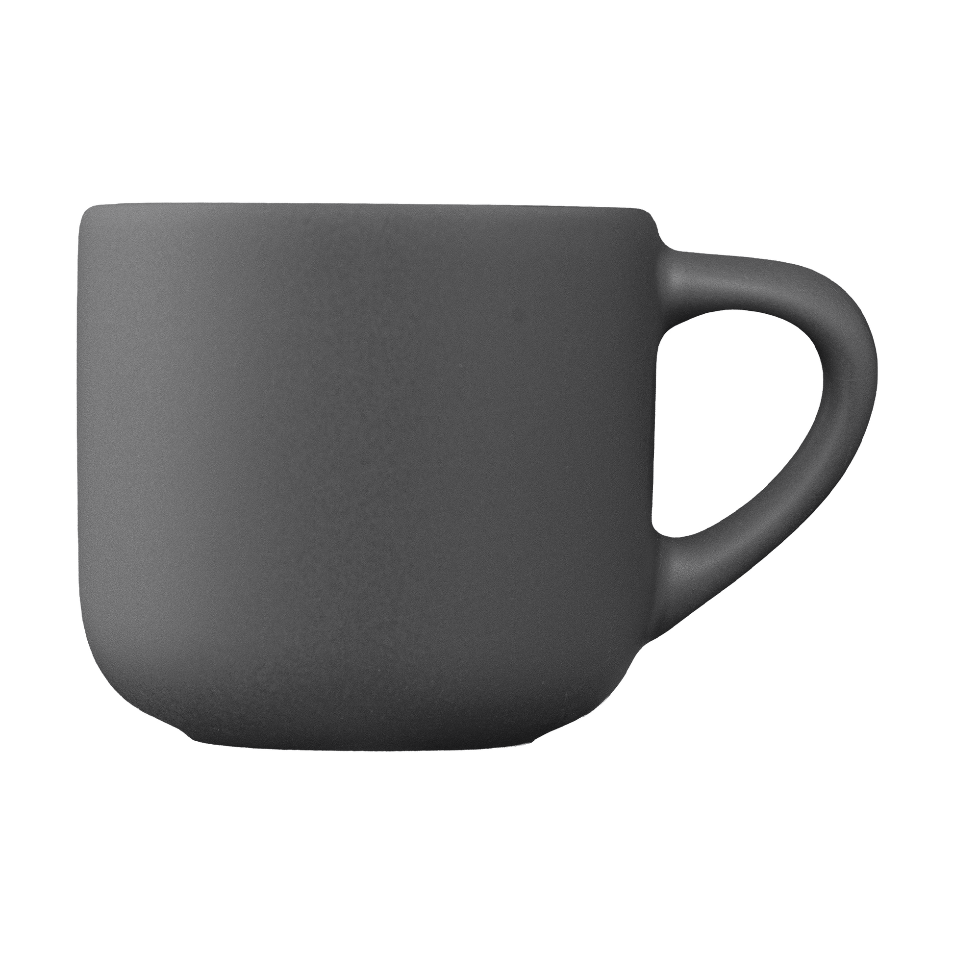 Alba Ceramic Matte Finish Espresso Mug promotional mug in cool gray printed with your company logo