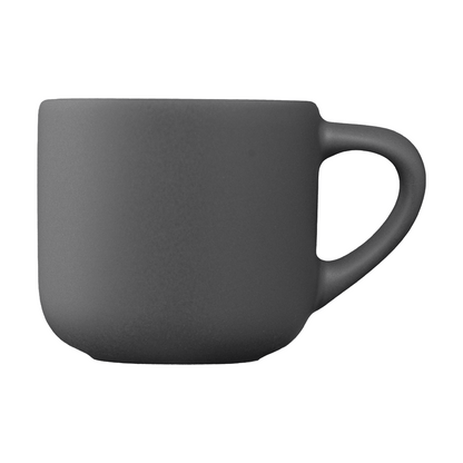 Alba Ceramic Matte Finish Espresso Mug promotional mug in cool gray printed with your company logo