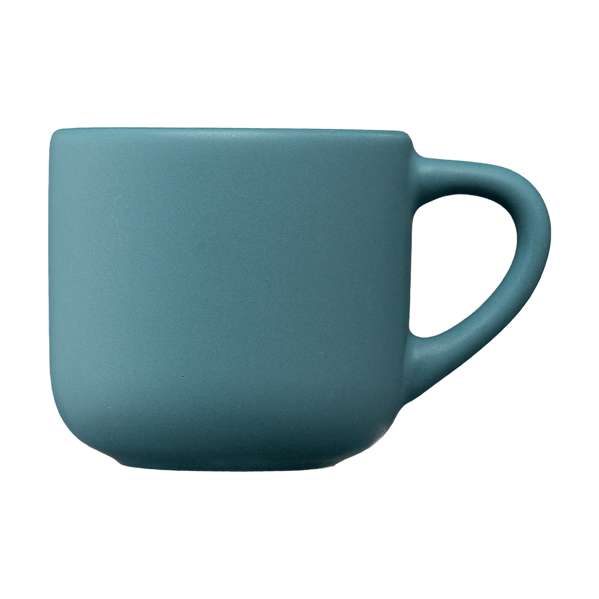 Alba Ceramic Matte Finish Espresso Mug promotional mug in icy blue printed with your company logo