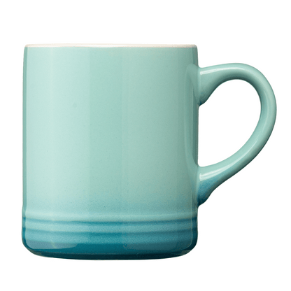 Corin Ceramic Ombre Silhouette Mug promotional mug in light blue printed with your company logo