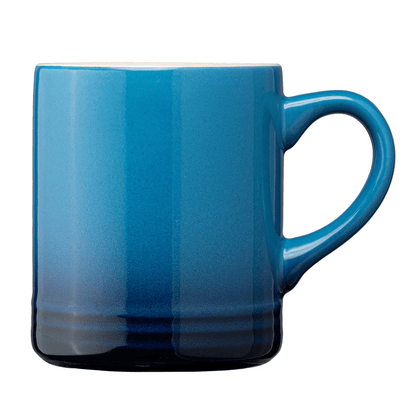 Corin Ceramic Ombre Silhouette Mug promotional mug in navy blue printed with your company logo