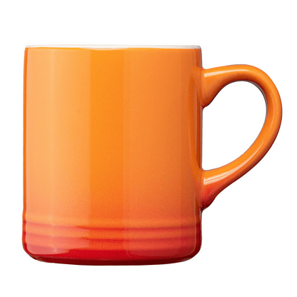 Corin Ceramic Ombre Silhouette Mug promotional mug in orange printed with your company logo