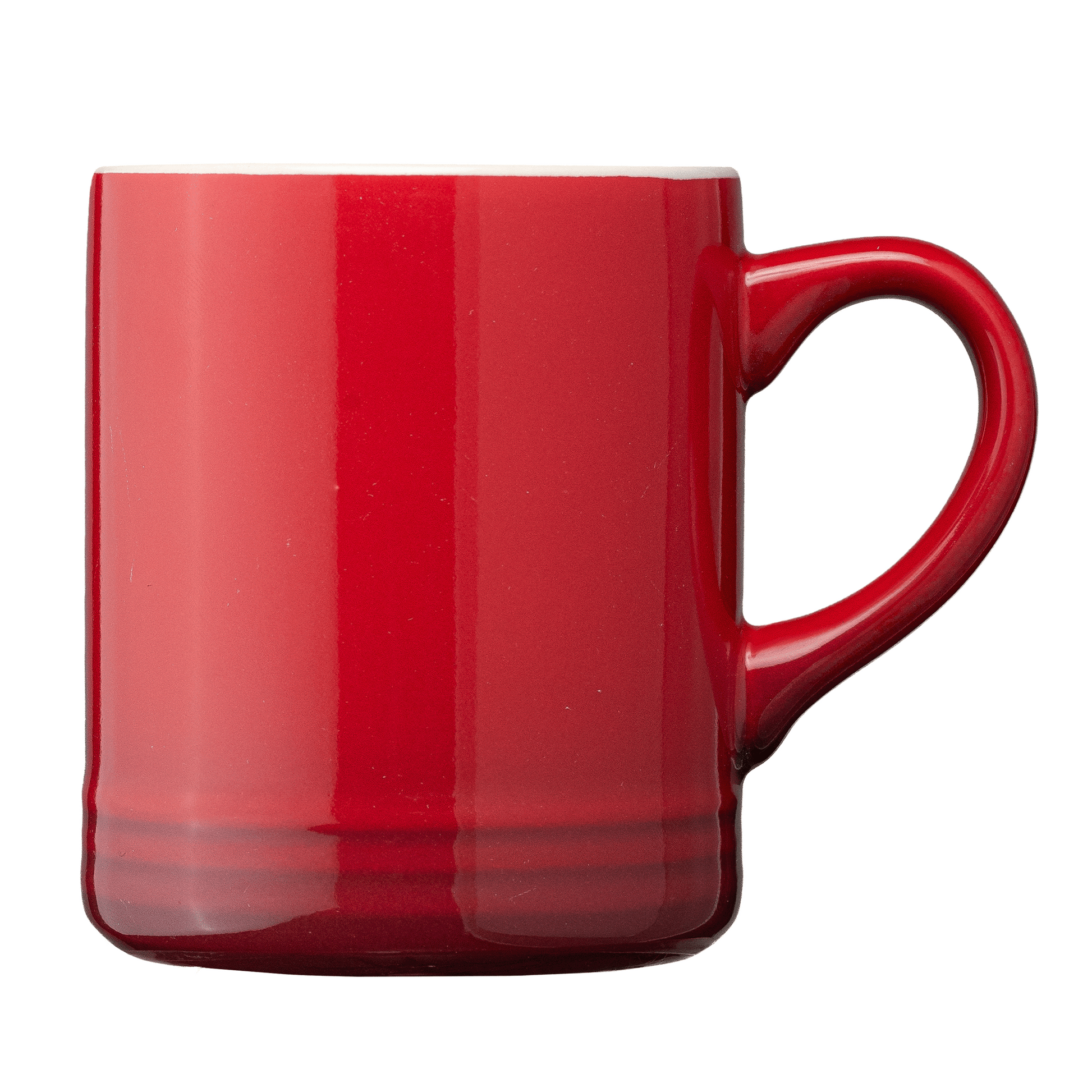 Corin Ceramic Ombre Silhouette Mug promotional mug in red printed with your company logo