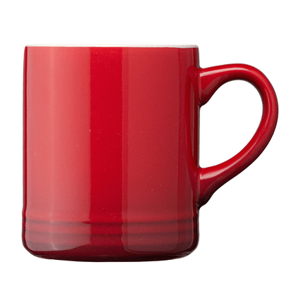 Corin Ceramic Ombre Silhouette Mug promotional mug in red printed with your company logo