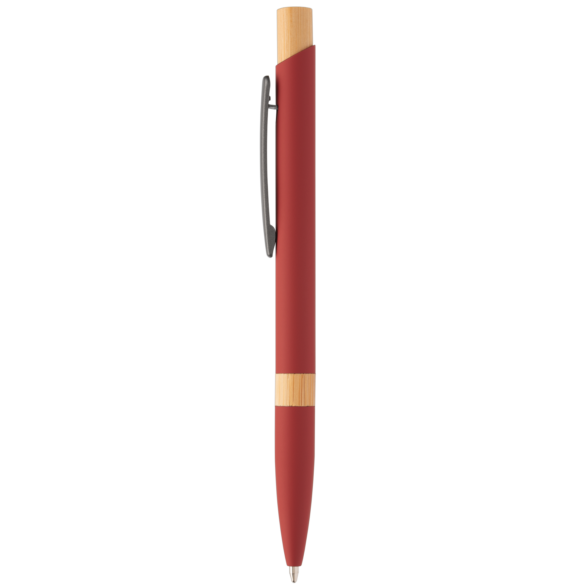 Reborn Designer Softy Recycled Aluminium Pen promotional pen in red printed with your company logo