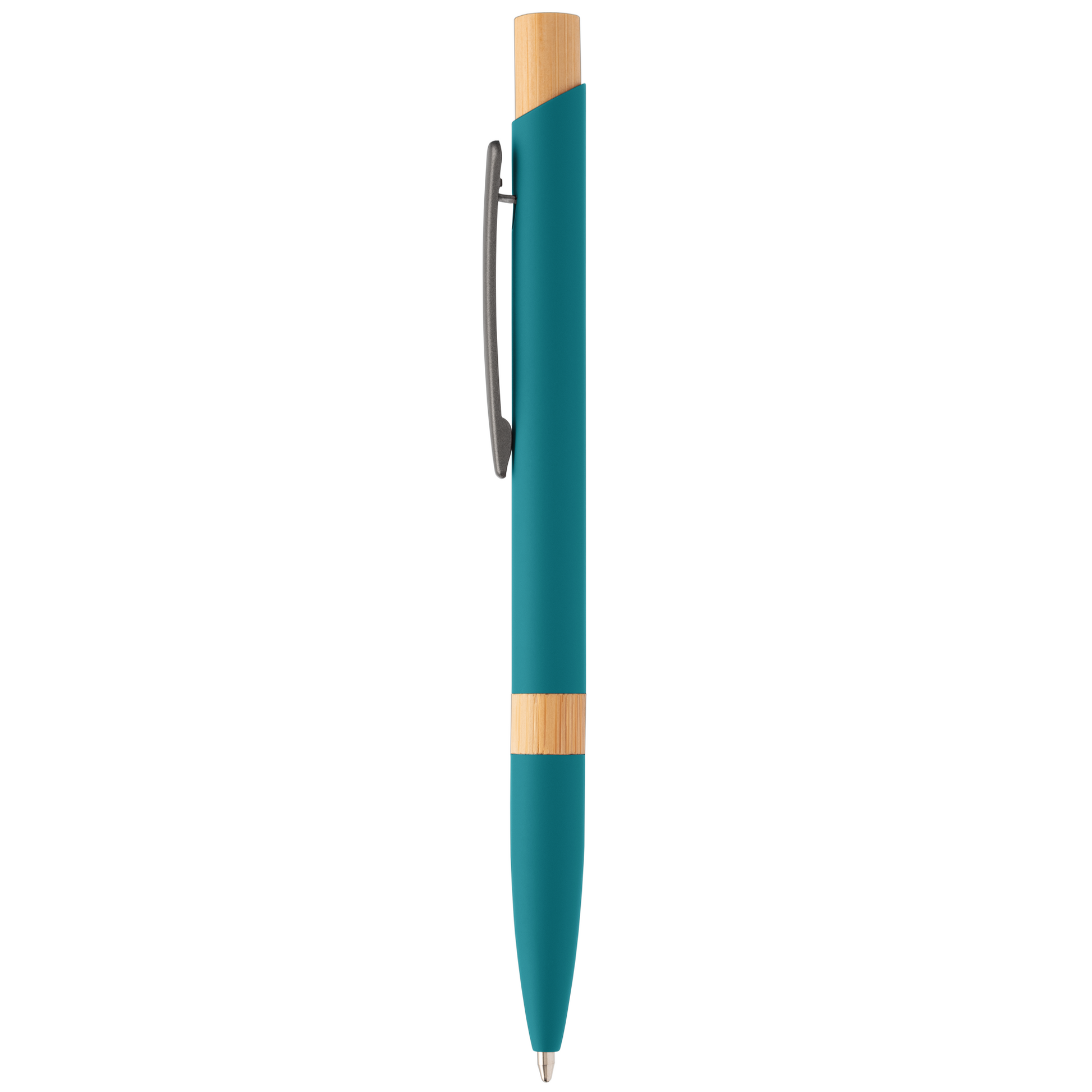 Reborn Designer Softy Recycled Aluminium Pen promotional pen in turquoise printed with your company logo
