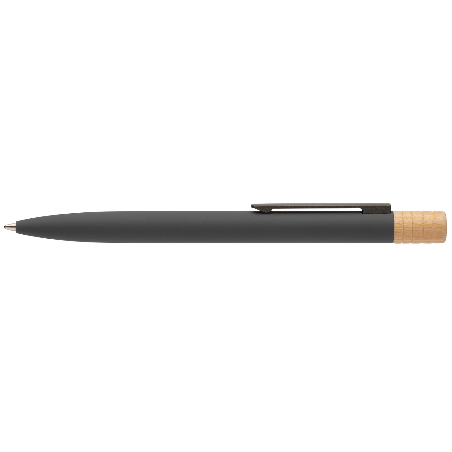 Reborn Twist Recycled Aluminium Pen promotional pen in gunmetal laser engraved with your company logo