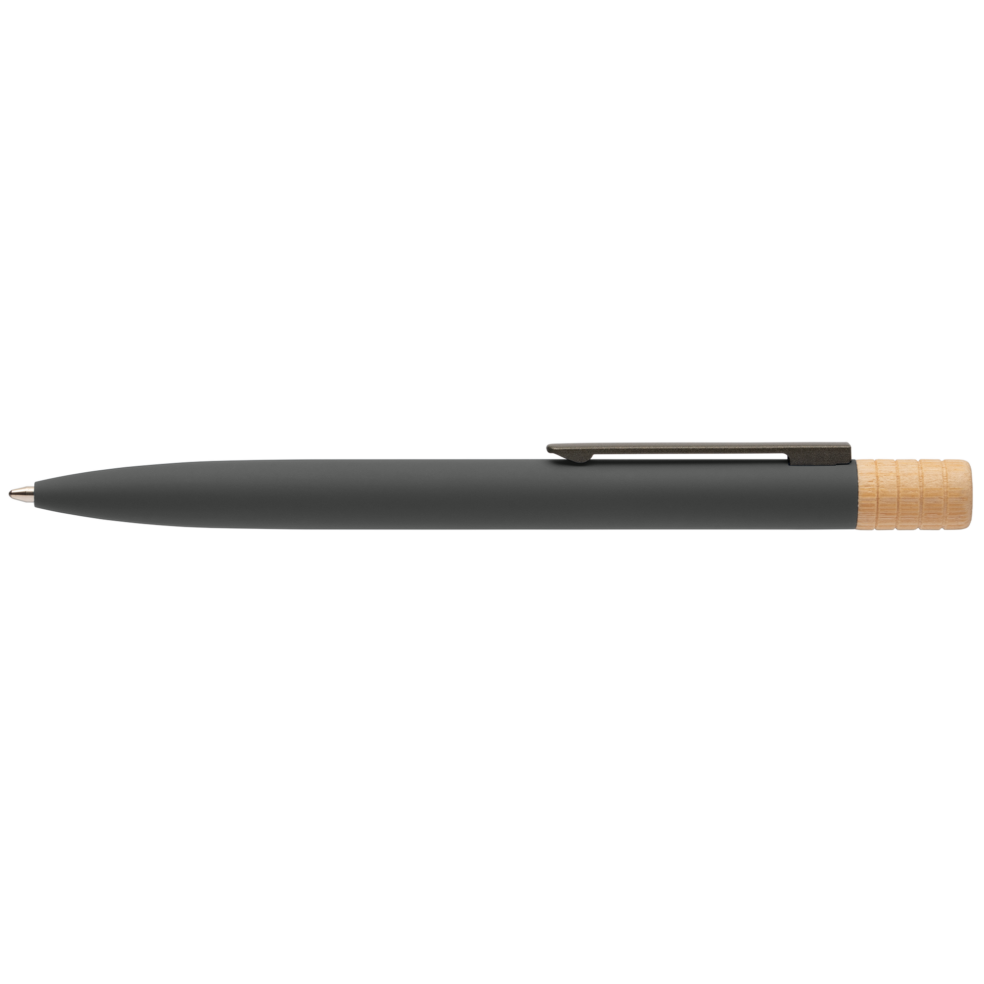 Reborn Twist Recycled Aluminium Pen promotional pen in gunmetal laser engraved with your company logo