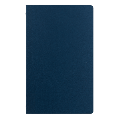 Rime FSC Paper Soft Cover Lined Notebook promotional notebook in navy blue printed with your company logo
