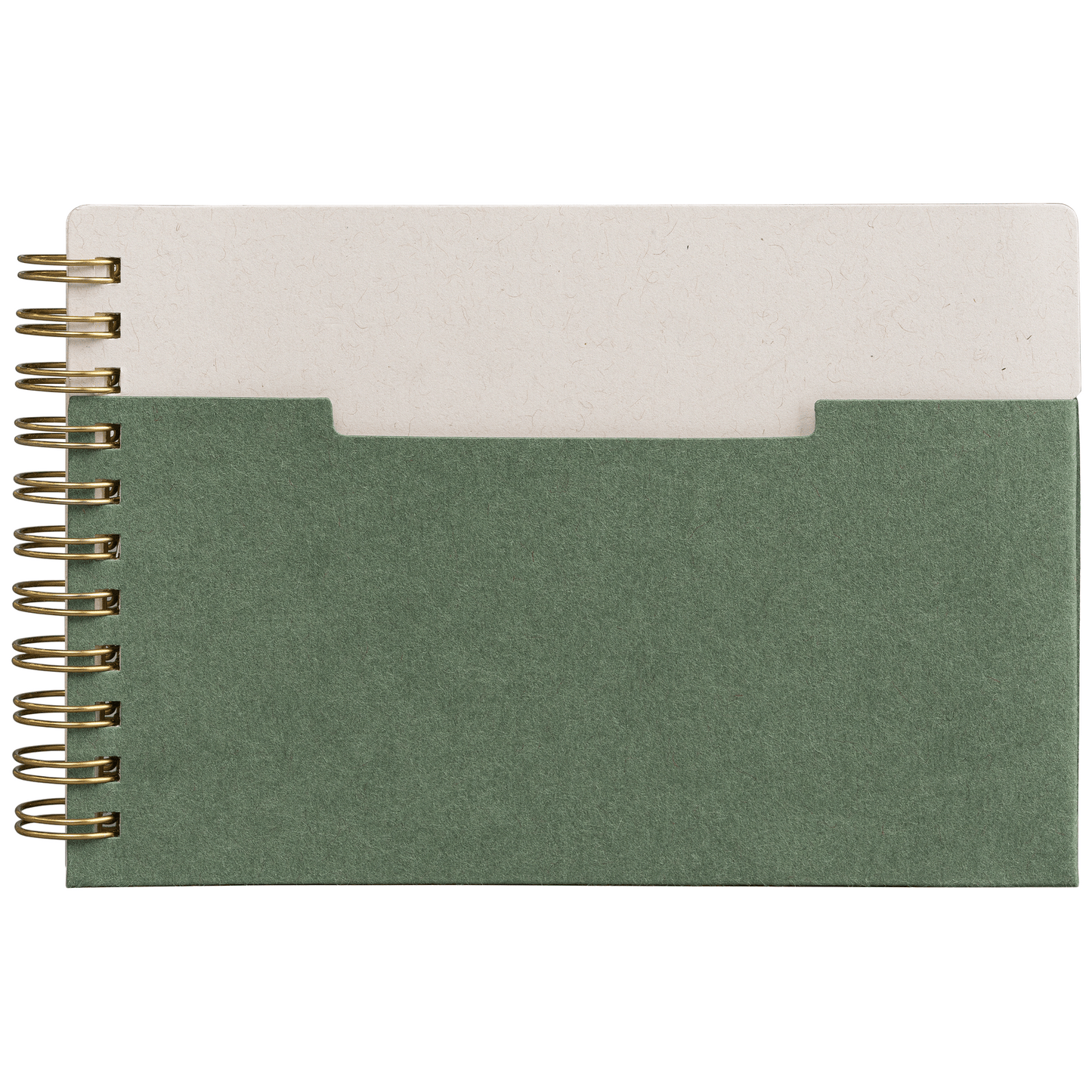 Lino FSC Paper Spiral Binding Horizontal Pocket Notebook promotional notebook in green printed with your company logo