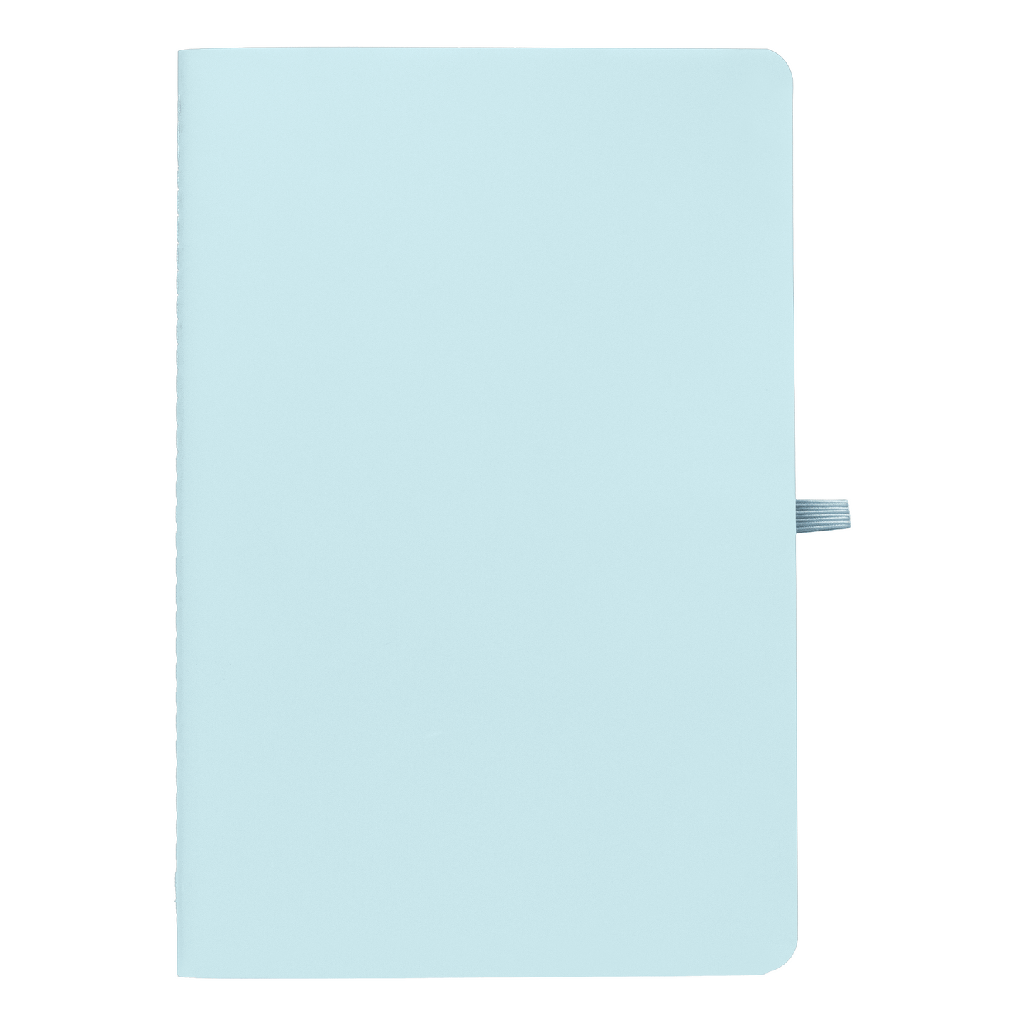 Monolith Stone Paper Soft Touch Lined Journal promotional notebook in navy blue printed with your company logo