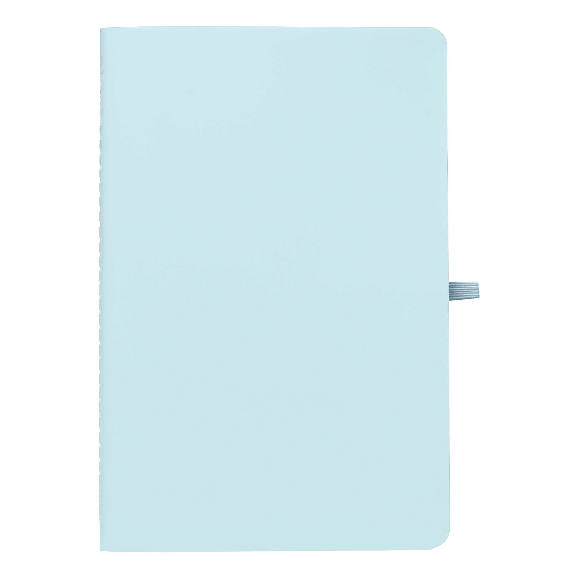Monolith Stone Paper Soft Touch Lined Journal promotional notebook in navy blue printed with your company logo