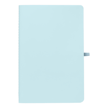 Monolith Stone Paper Soft Touch Lined Journal promotional notebook in navy blue printed with your company logo
