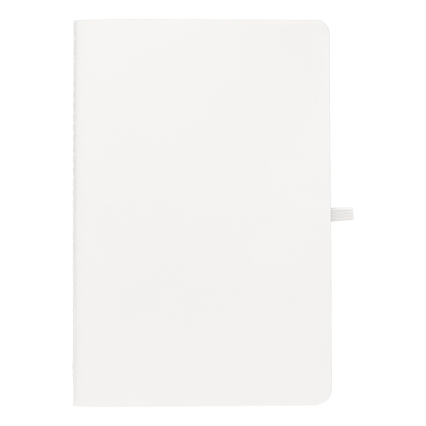 Monolith Stone Paper Soft Touch Lined Journal promotional notebook in cream printed with your company logo
