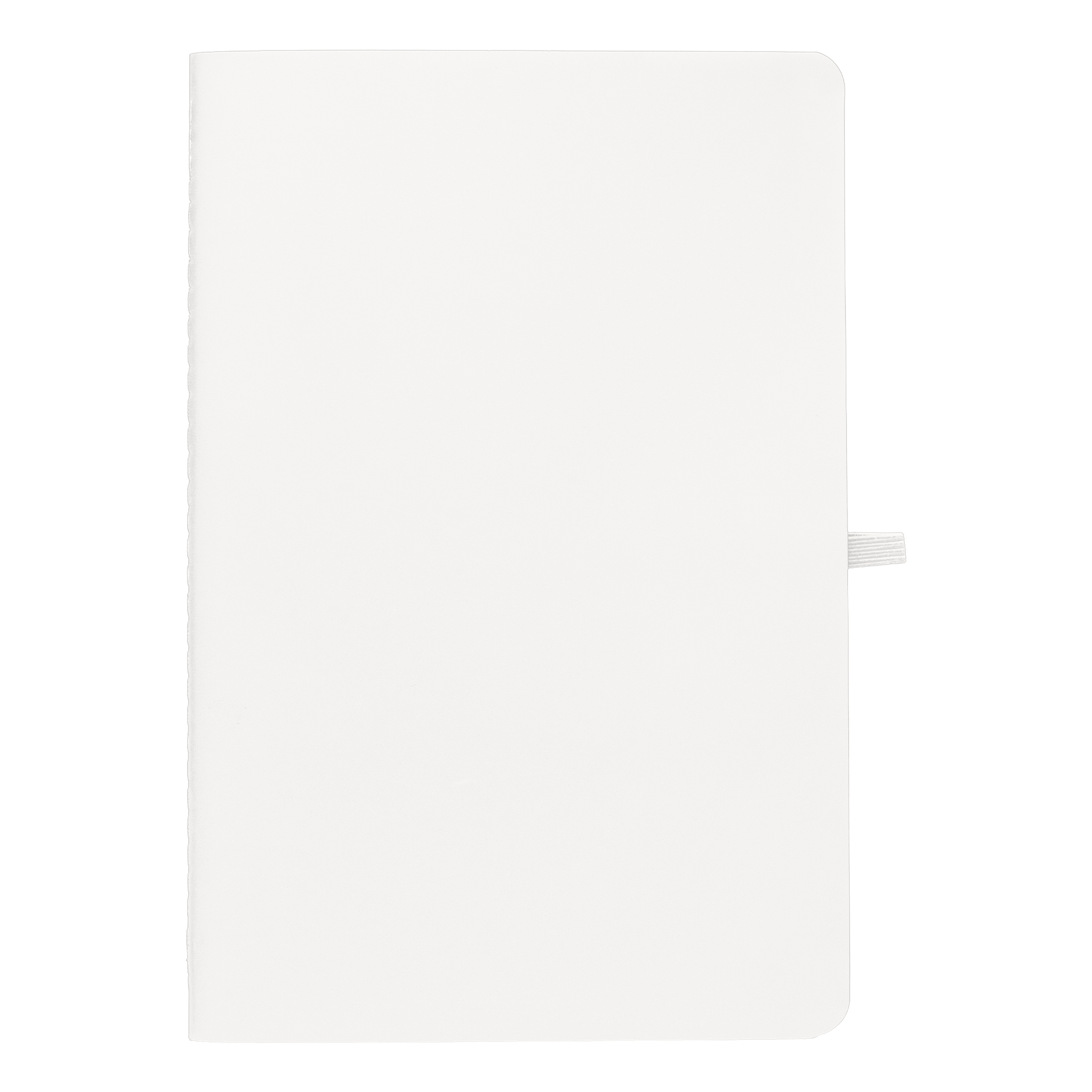 Monolith Stone Paper Soft Touch Lined Journal promotional notebook in cream printed with your company logo