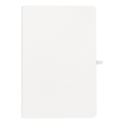 Monolith Stone Paper Soft Touch Lined Journal promotional notebook in cream printed with your company logo