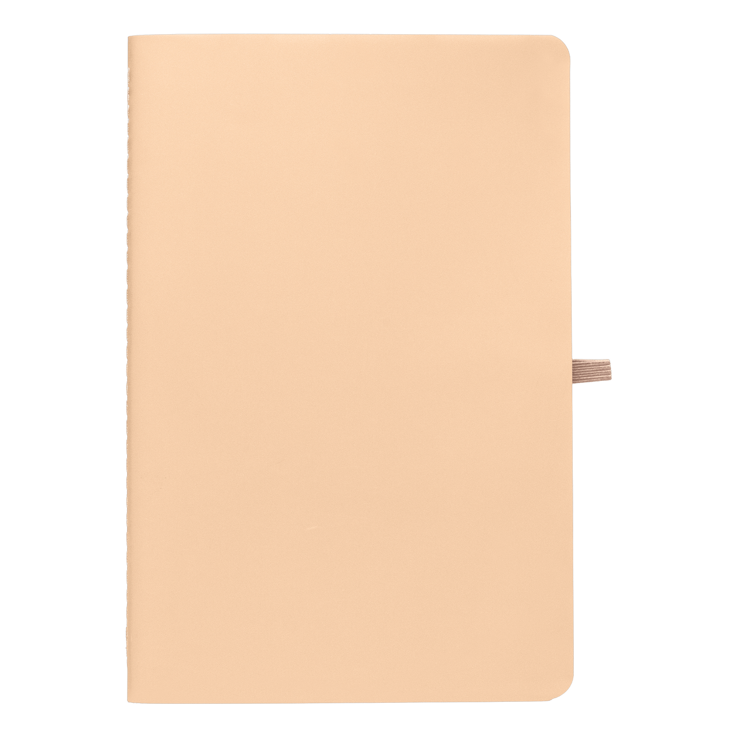 Monolith Stone Paper Soft Touch Lined Journal promotional notebook in dune printed with your company logo