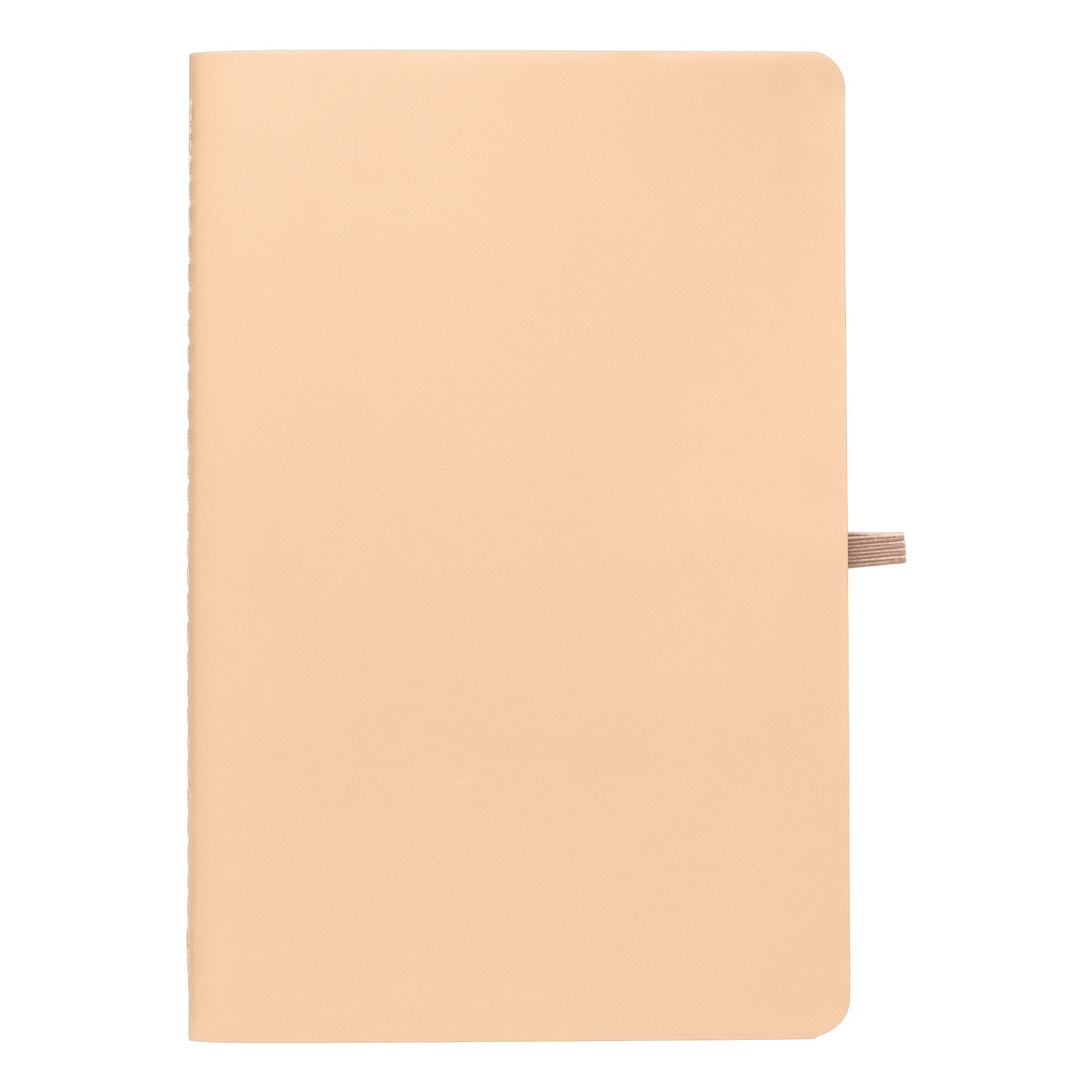 Monolith Stone Paper Soft Touch Lined Journal promotional notebook in dune printed with your company logo