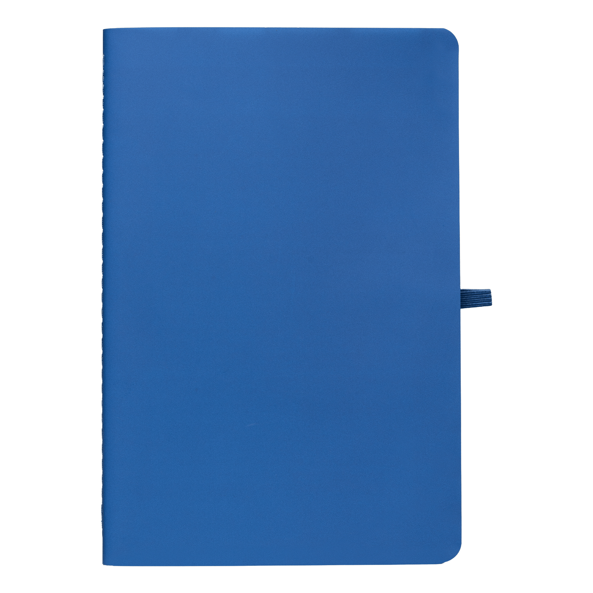 Monolith Stone Paper Soft Touch Lined Journal promotional notebook in royal blue printed with your company logo