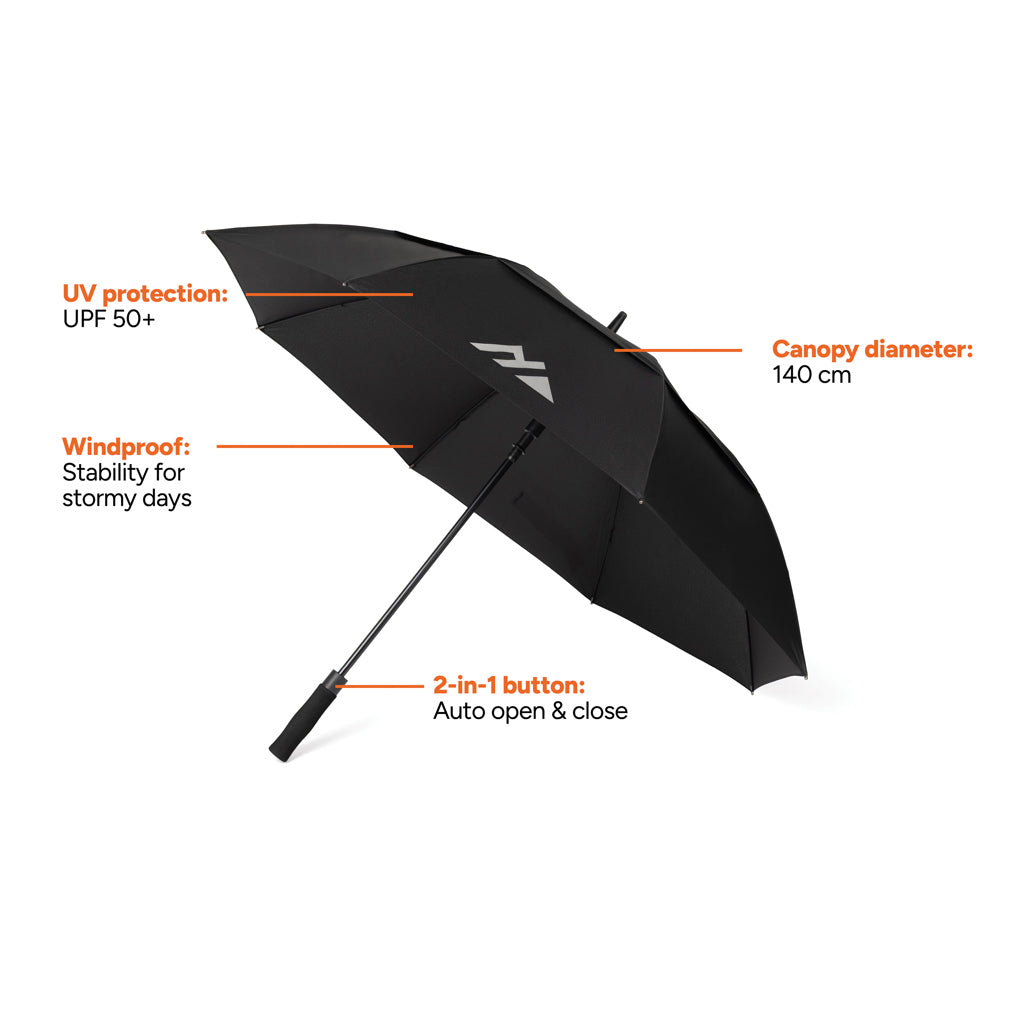 Nordic Drift Trail 27' AWARE™ RPET storm UPF 50+ proof Umbre