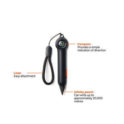 Nordic Drift Trail RCS Portable Infinity Pocket Pen W Compas