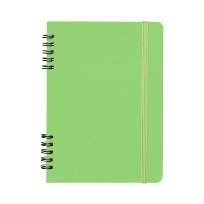Jora Spiral Bound Notebook promotional notebook in green printed with your company logo