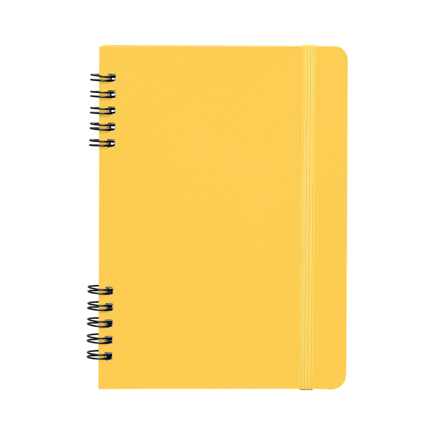 Jora Spiral Bound Notebook promotional notebook in yellow printed with your company logo
