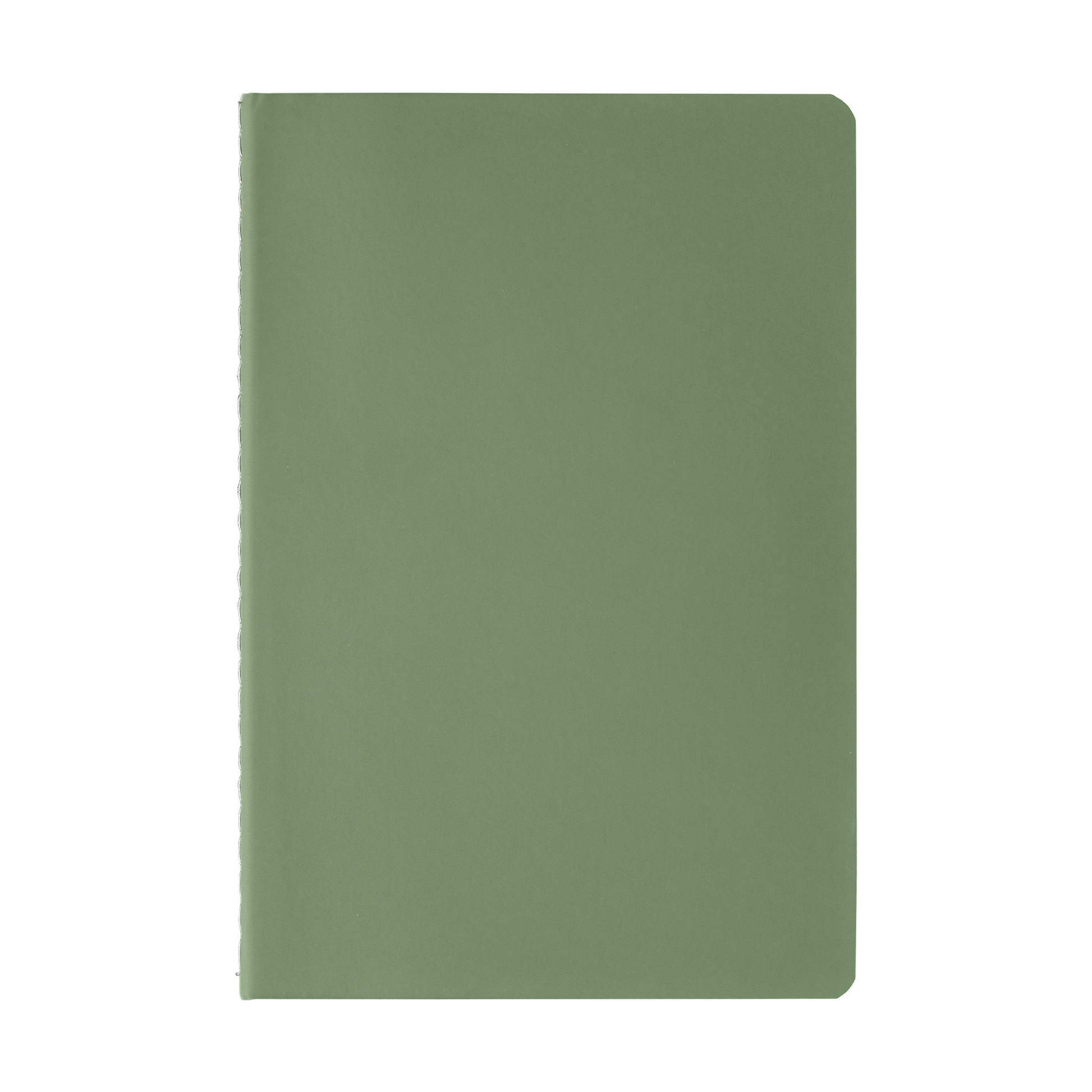 Eilo Recycled Contrast Stitch Journal promotional notebook in forest green printed with your company logo