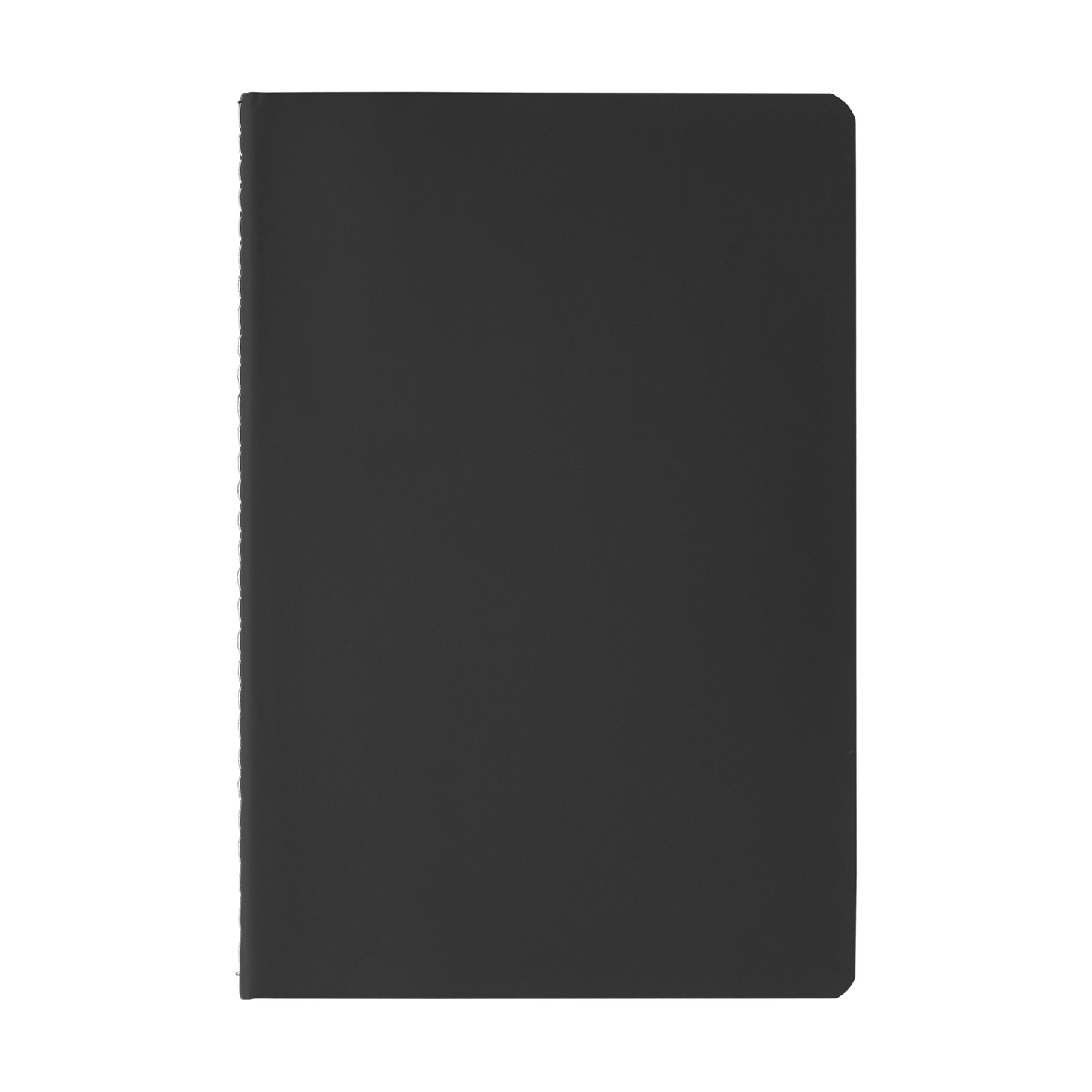 Eilo Recycled Contrast Stitch Journal promotional notebook in black printed with your company logo