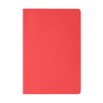 Eilo Recycled Contrast Stitch Journal promotional notebook in red printed with your company logo