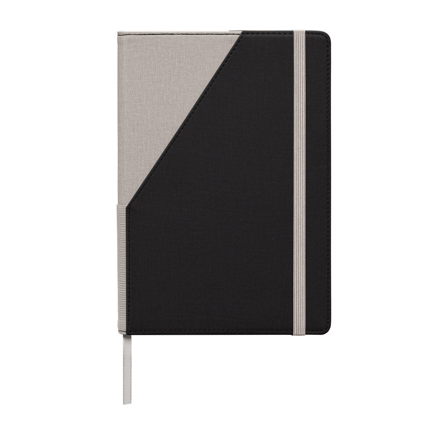 Xanadu Recycled Refillable Journal promotional notebook in black printed with your company logo