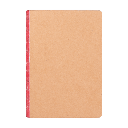 Romy Kraft Cover Colour Edge Journal promotional notebook in red printed with your company logo