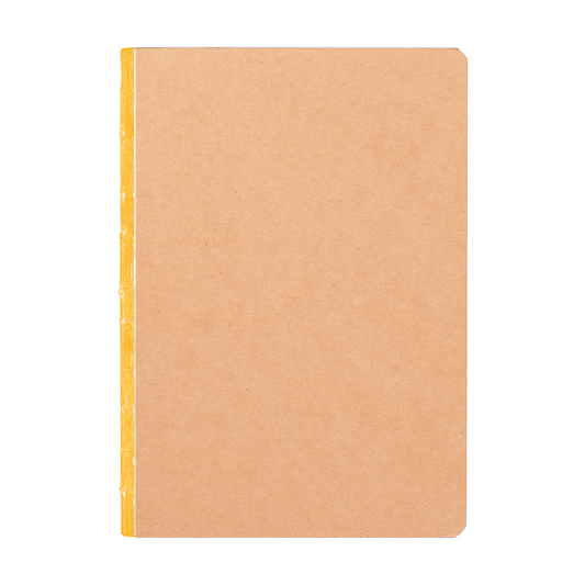 Romy Kraft Cover Colour Edge Journal promotional notebook in yellow printed with your company logo