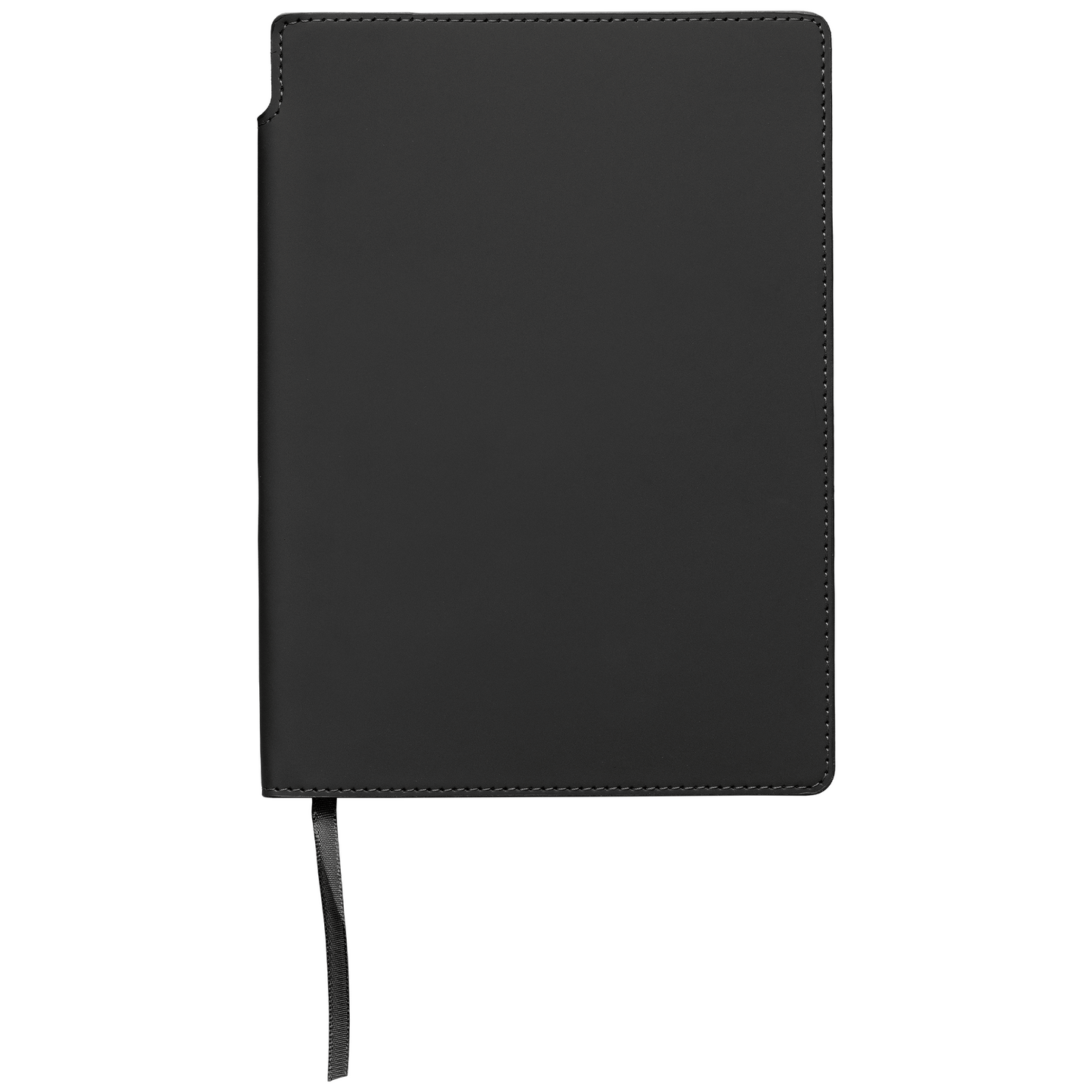 Malmö Recycled Soft Cover Extended Journal promotional notebook in black printed with your company logo