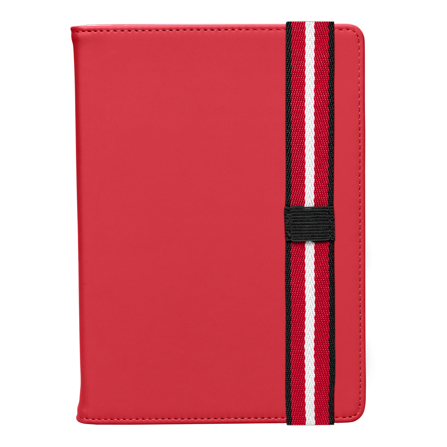 Newport Recycled Chevron Refillable Journal promotional notebook in red printed with your company logo