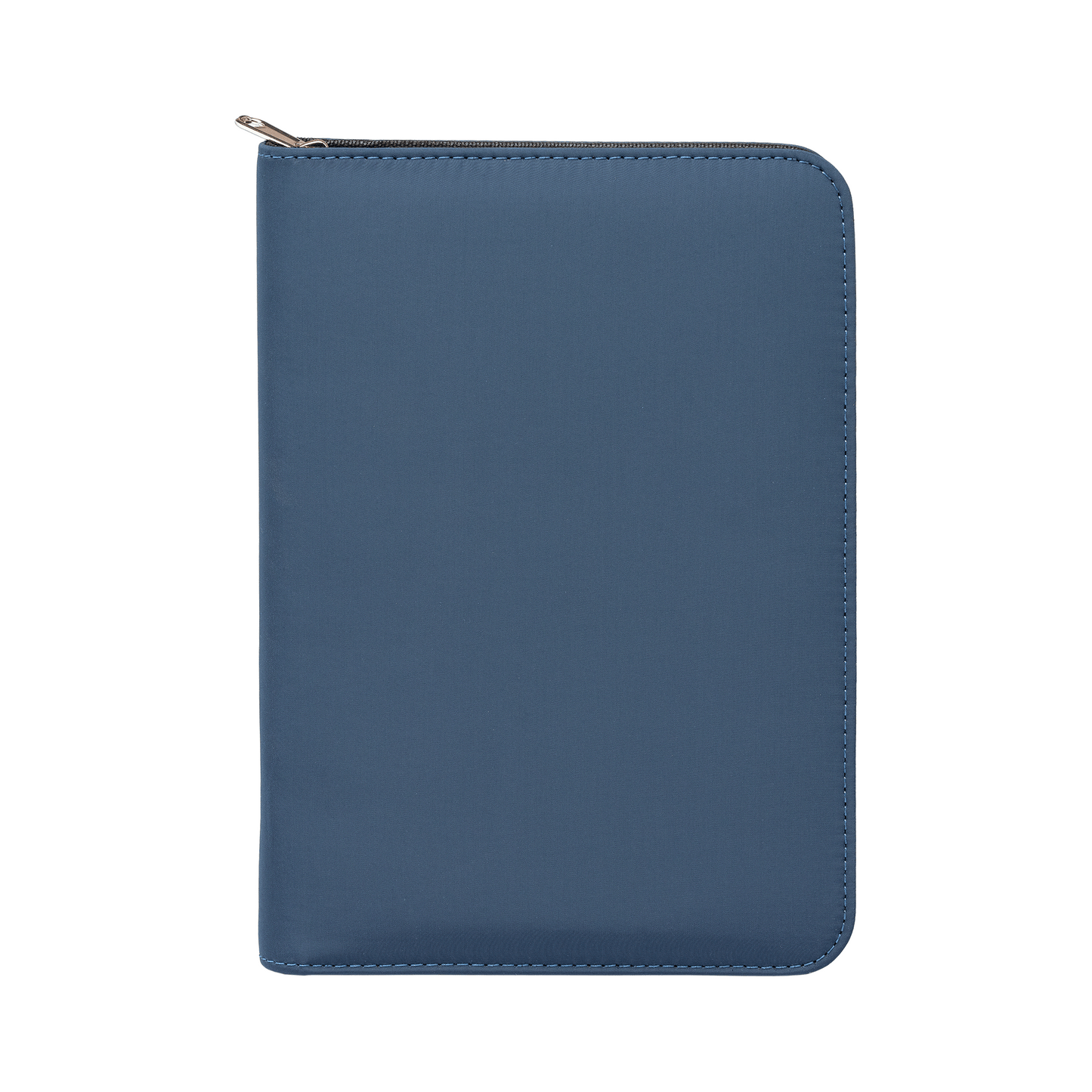 Aurelia Recycled Gold Zip Portfolio promotional document folder in navy blue printed with your company logo