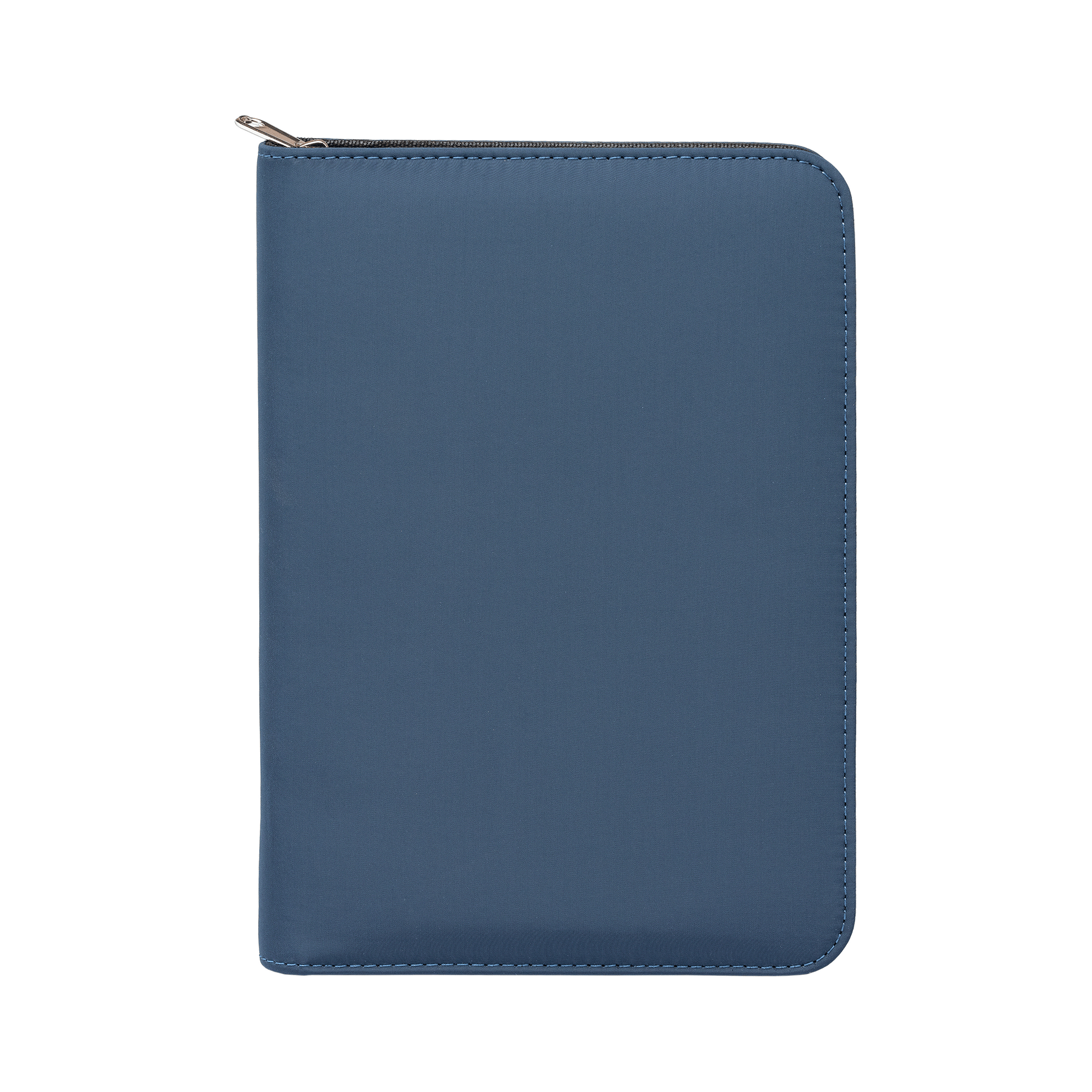 Aurelia Recycled Gold Zip Portfolio promotional document folder in navy blue printed with your company logo
