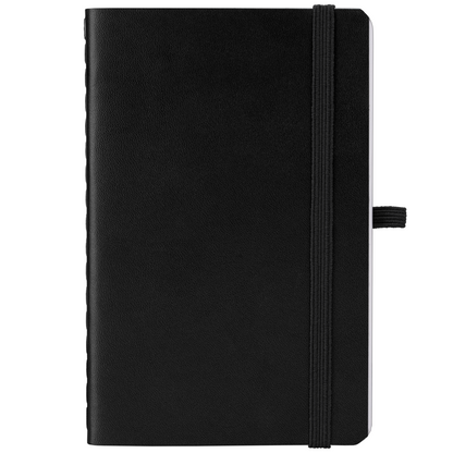 Molière promotional notebook in black printed with your company logo