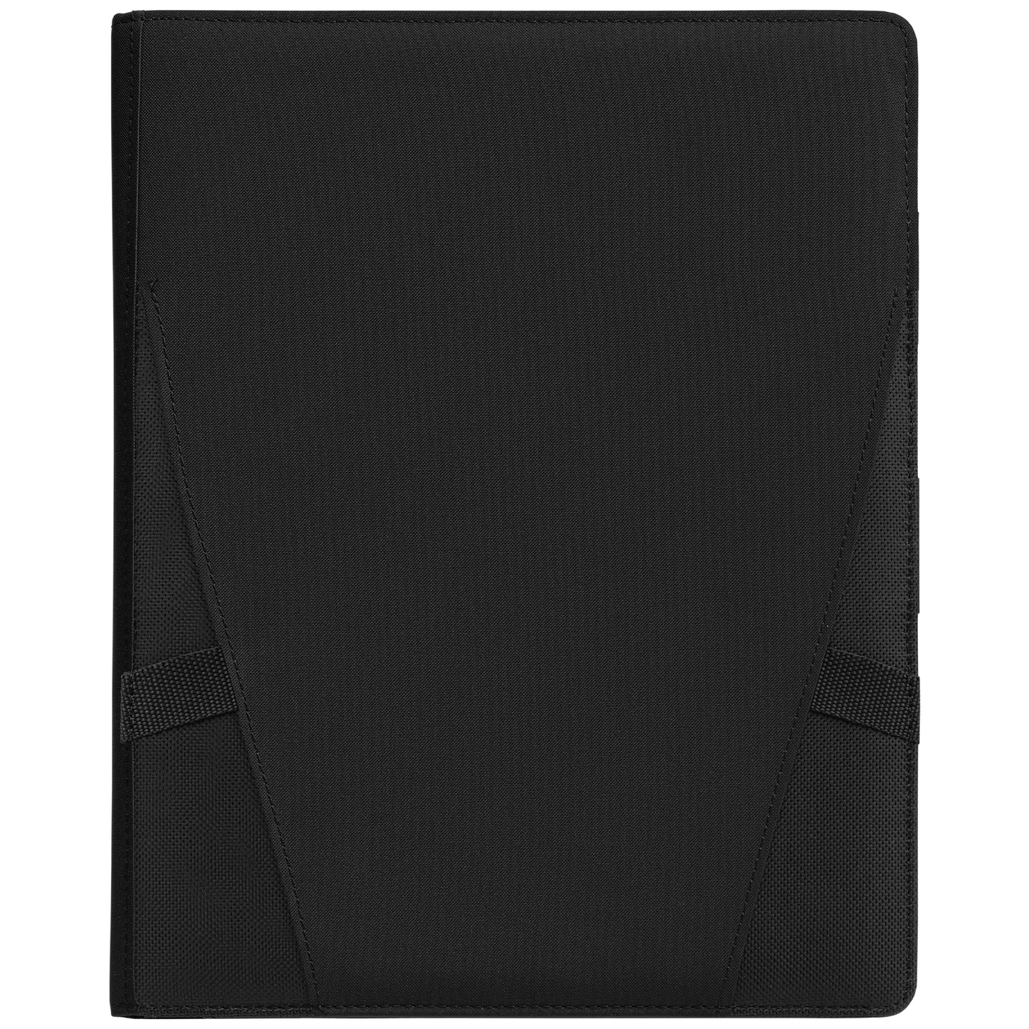 Coastal Threads™ Repreve® Tech Organiser Padfolio promotional document folder in black printed with your company logo