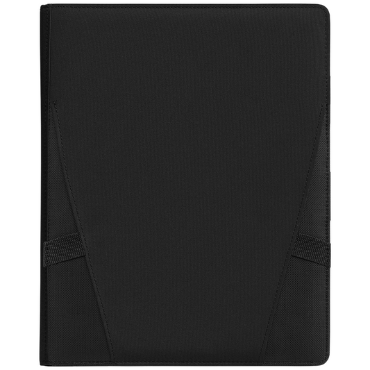 Coastal Threads™ Repreve® Tech Organiser Padfolio promotional document folder in black printed with your company logo