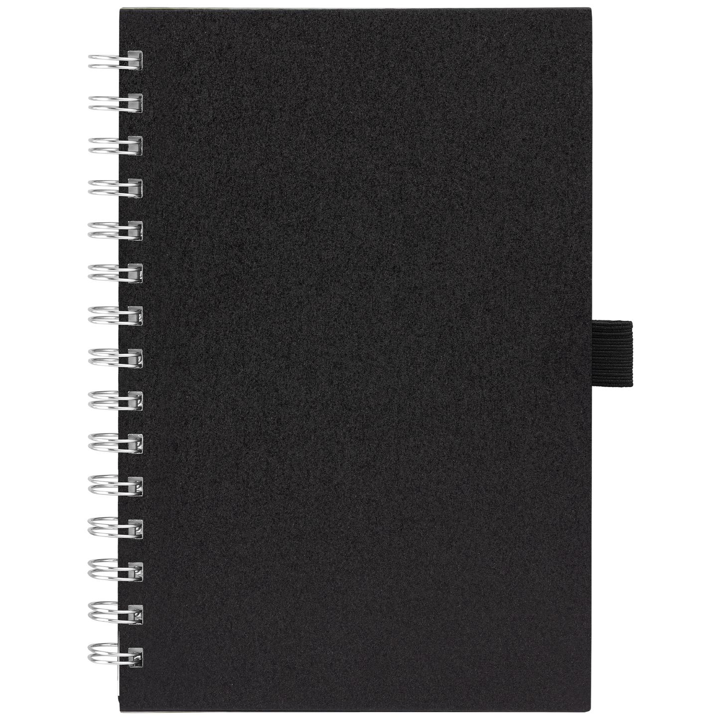 Terra Recycled Milk Carton FSC Paper Spiral Notebook promotional notebook in black printed with your company logo