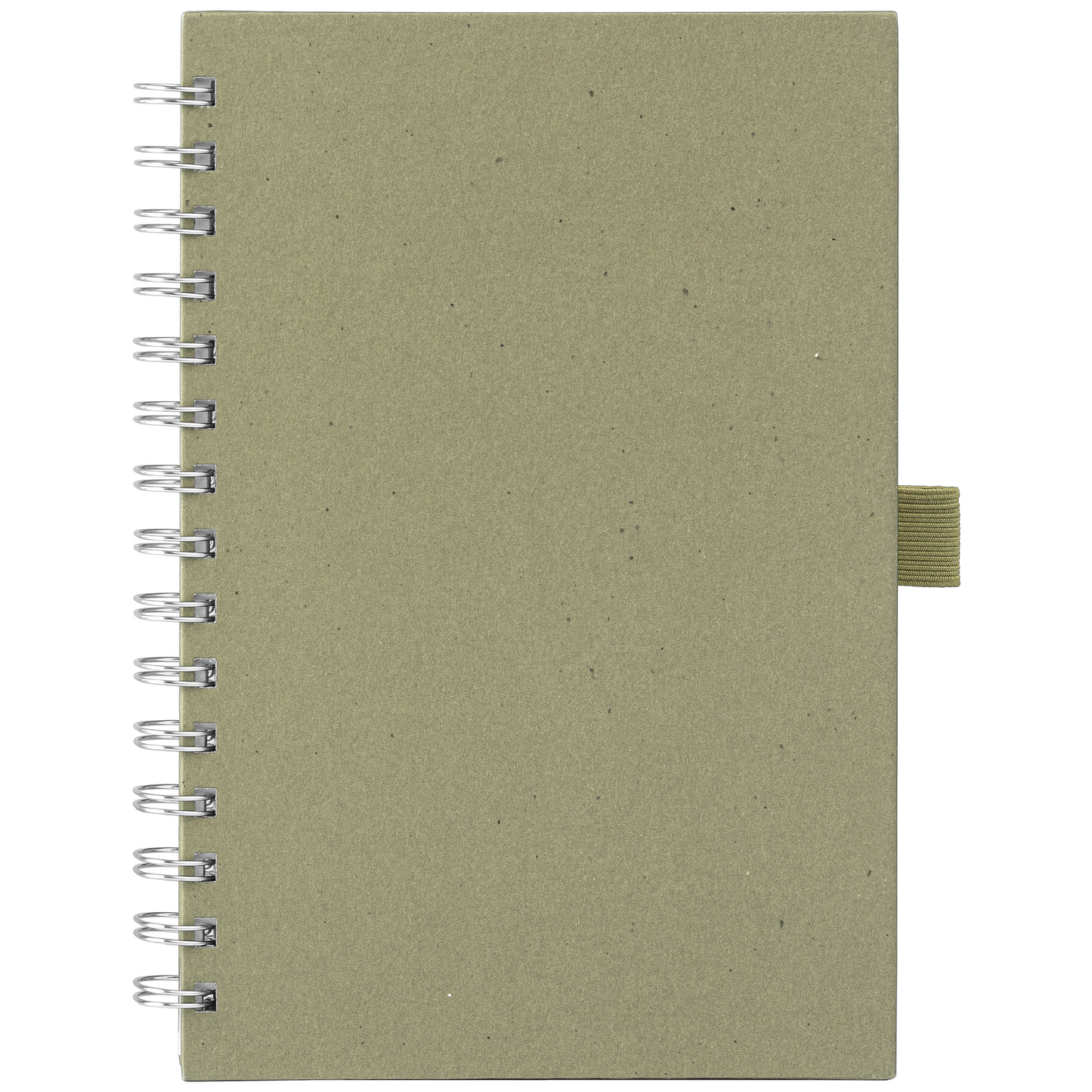 Terra Recycled Milk Carton FSC Paper Spiral Notebook promotional notebook in dune warm grey printed with your company logo