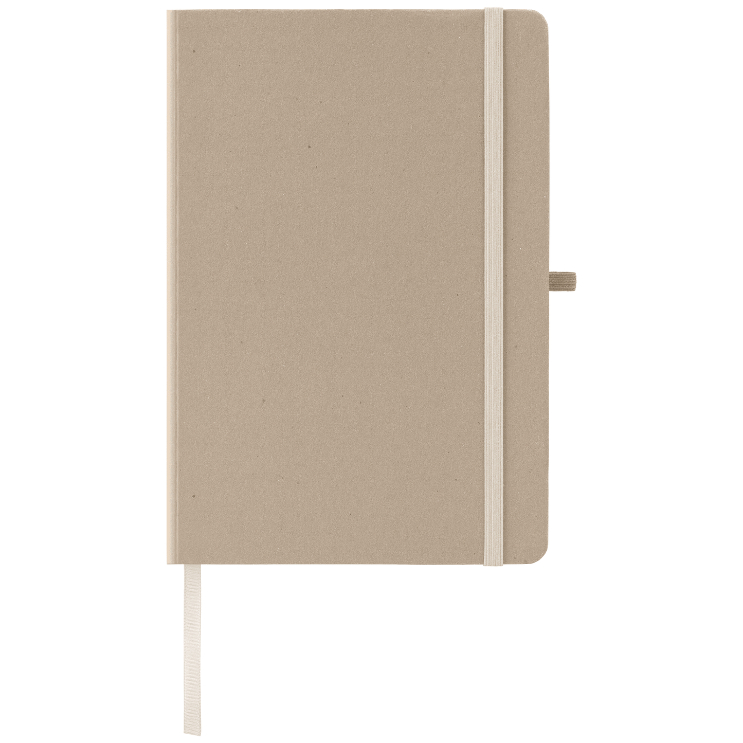Terra Recycled Milk Carton Hard Cover Notebook promotional notebook in dune warm grey printed with your company logo