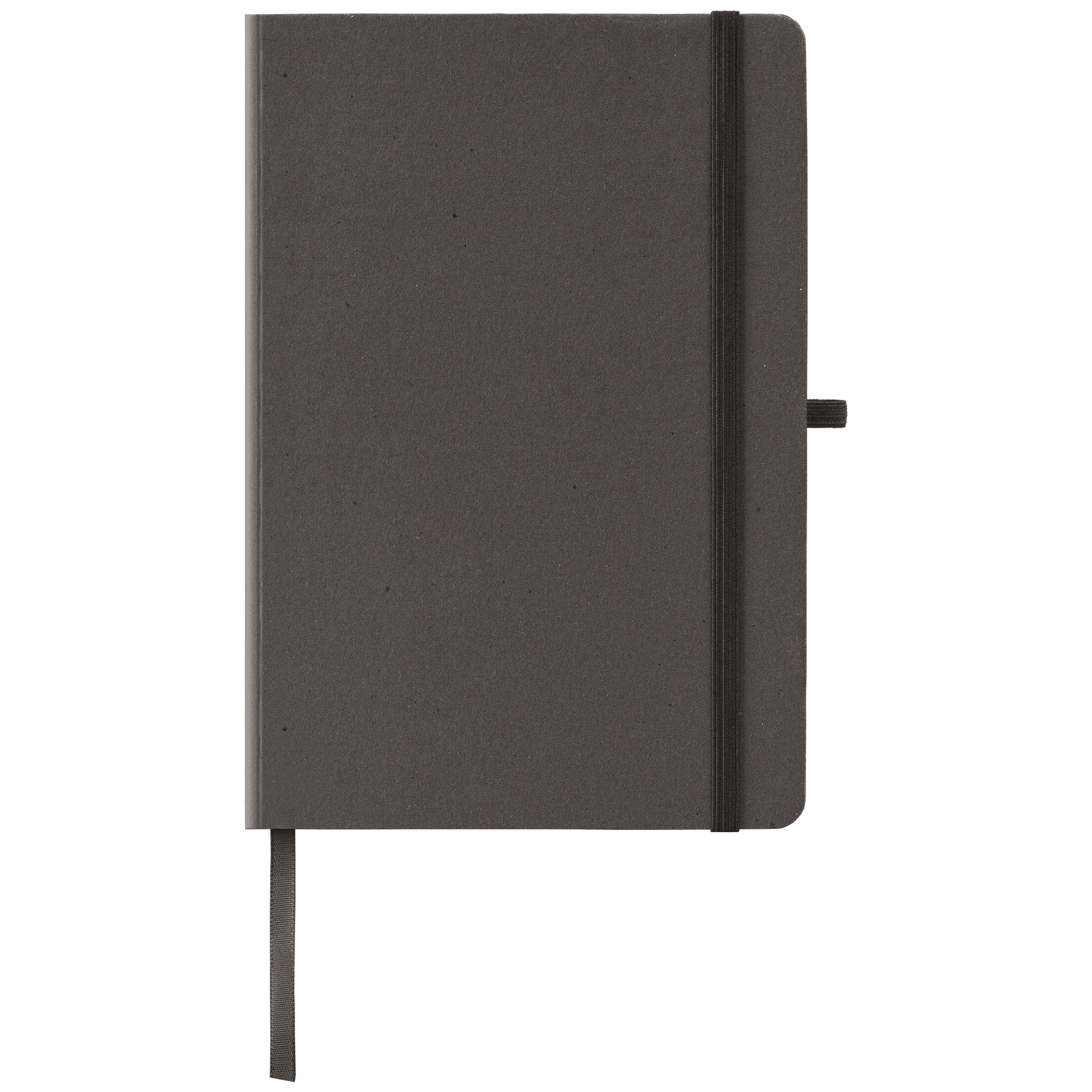 Terra Recycled Milk Carton Hard Cover Notebook promotional notebook in black printed with your company logo