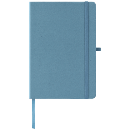 Terra Recycled Milk Carton Hard Cover Notebook promotional notebook in steel blue printed with your company logo