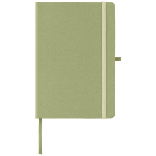 Terra Recycled Milk Carton Hard Cover Notebook promotional notebook in forest green printed with your company logo