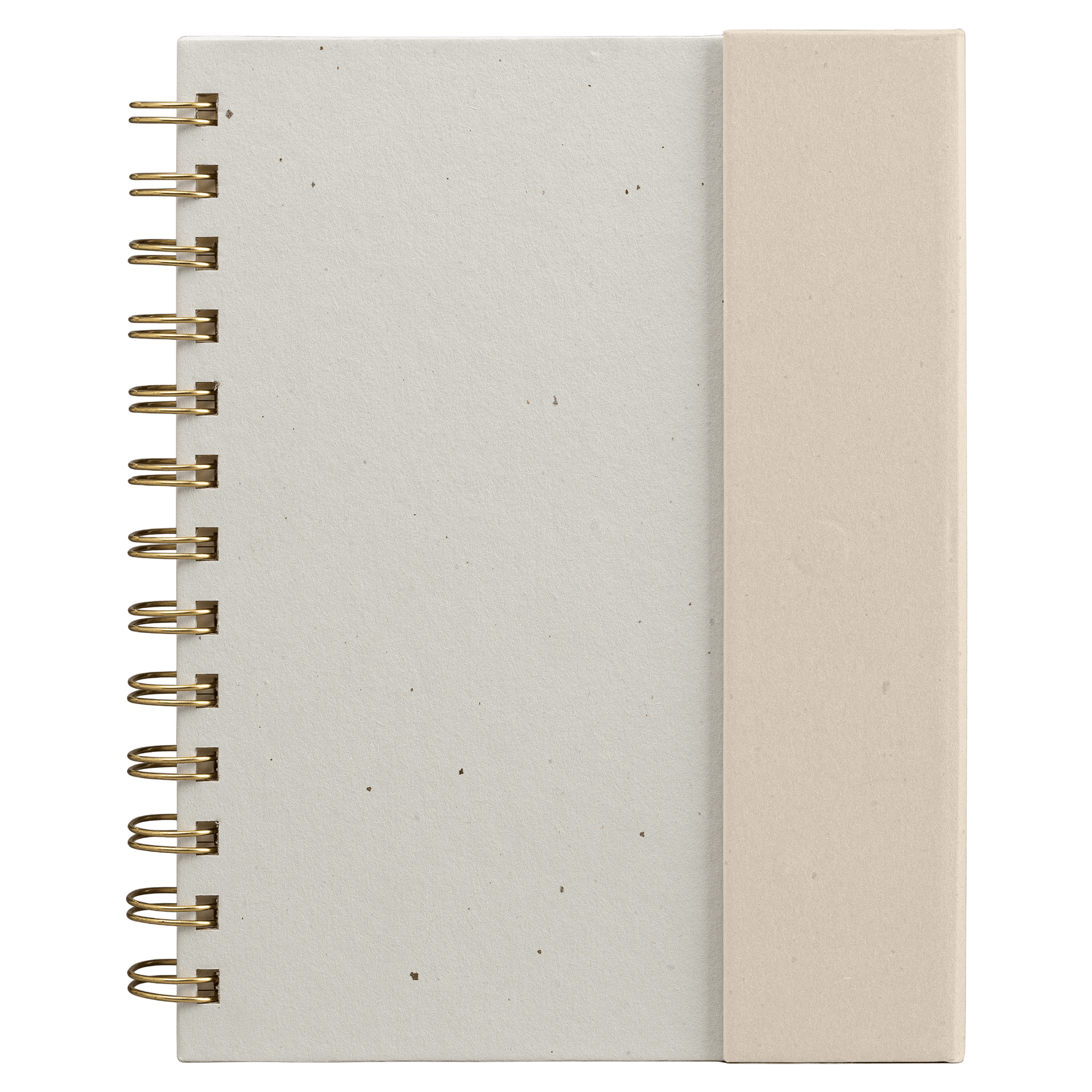 Halden FSC Paper Sticky Note Spiral Notebook Organiser promotional notebook in cream printed with your company logo
