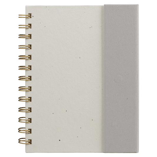 Halden FSC Paper Sticky Note Spiral Notebook Organiser promotional notebook in gray printed with your company logo
